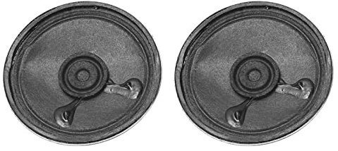 DMiotech 2 pezzi 2 W 8 Ohm 50mm Diametro FAI DA TE Altoparlante Magnetico Forma Rotonda Altoparlante Interno di Ricambio per Altoparlante FAI DA TE Nero