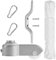 BRUBAKER Fahnenmast Reparaturset - Zubehör Set inkl. Seil, Karabiner, Klampe, Topper aus Aluminium mit Seilrolle und Schrauben - Ersatzteile Flaggenmast - Ersatzseil