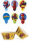 Spiderman Set 20x Essbare Einstecker Pins + 25x Muffinschalen Tortendeko Kindergeburtstag Deko Muffin Cupcakeförmchen mehrfarbig