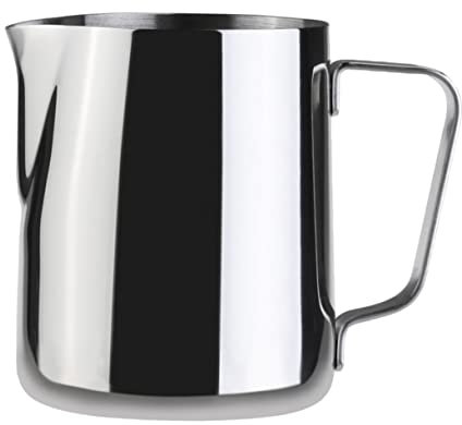 Kichvoe 1pezzi Tazza Acciaio Inossidabile Per Latte Art Per Creare Perfetta Per Cappuccino e Caffè Facile Da Pulire e Lavabile Lavastoviglie Design Elegante e Resistente