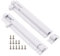 GDFYMI Barrel Bolt Latch, Aluminum Alloy Slide Bolt Latch 5 Inch, Sliding Door Latches, Security Sliding Lock with Screws for Yard Garden Kennel (2 Pcs, White)