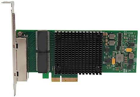 ASHATA PCIe Network Card 10/100/1000Mbps, Gigabit PCI Express Network Adapter, Copper RJ45 PCI Express X4 5.0GT/s Gigabit Server Adapter for Win Server