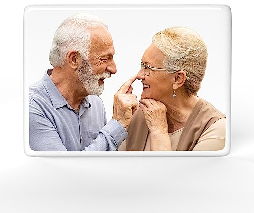 ADFSTONE Cerámica Memorial Picture Rectangular impermeable personalizado lápida Foto Azulejo colorido retrato de porcelana Monumento para lápida Memorial Placa,fotos de porcelana para lapidas.