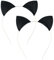 WLLHYF Lot de 2 serre-têtes à paillettes avec oreilles de chat pour Halloween, Noël et femme