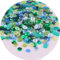 1 Pack Pailletten zum basteln,Pailletten 6mm,Lose Pailletten,Handwerk Pailletten Spangles,für DIY Herstellung,Kleidung,Basteln Kunsthandwerk,Nähen,Hochzeitsdekor,ca.1000 pro Paket,Blau Grün gemischt
