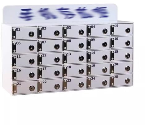 Handy Aufbewahrungsschrank, mit Tasten Acryl Handy Aufbewahrungsschrank Für Handys Telefonorganizer Im Klassenzimmer An Der Wand Befestigte Schrank Pocket Office Classroom Gym Box ( Farbe : klar , Grö