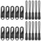 RAFIYU 20 Pièces Tirette Fermeture Eclair Remplacement, Fermeture Eclair Cordon, Zip Fermeture Eclair Amovible, Métal Zipper Pull, Reparation Fermeture Éclair, pour Vêtements Sac à Dos Valise Jeans