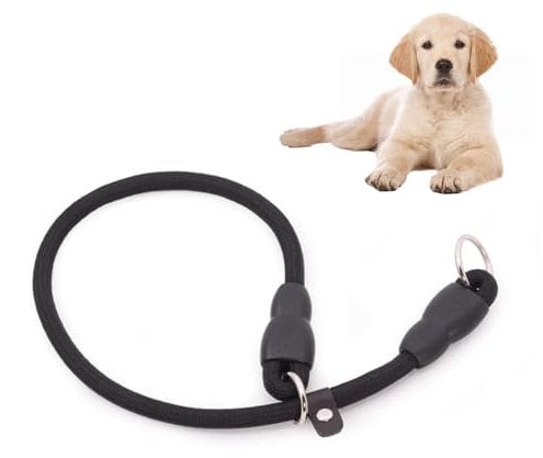 Dog Slip Collar Training Choke Collar for Dog,Adjustable Round Nylon Rope Collar Dog Collar Slip Collar No Pull P-Collar for Outdoor Small Medium Dogs Walking,Training (1.0 * 50cm)