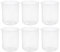 PATIKIL 1000ml Measuring Cups, 6Pcs Polypropylene Beakers Graduated Measuring Pitcher Beakers with and Spout for Lab Experiments, Baking and Cooking, Transparent