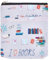 NICENEEDED Protezione per Libri Cerniera, Copertina del Libro Stampata, Custodia per Libri in Tessuto Lavabile con Custodia Impermeabile per Libri per Gli Amanti dei Libri