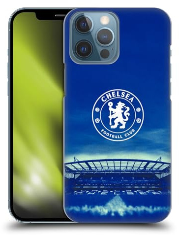 Head Case Designs Officially Licensed Chelsea Football Club Logo Retro Kit and Stadium Hard Back Case Compatible With Apple iPhone 13 Pro Max