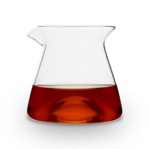 watchget 300ml Borosilicate Glass Coffee Server Carafe Coffee Pot, Clear | Lead-Free, Heat Resistant, No-Drip Spout, Fits Most Drippers, Easy Clean, For Coffee & Tea