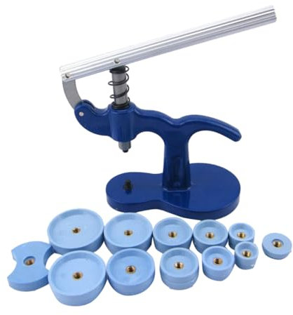 BESTYASH Watch Maintenance Kit Blue Watch Back Press Tool Crystal Glass Fitting