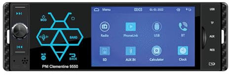 Auto-MP5-Player PNI Clementine 9550 1DIN-Display 4 Zoll 50Wx4, Bluetooth, UKW-Radio, Carplay, RDS-Funktion