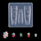 Nails Art Silicone Molds For 3D Embossed Patterns Rose Butterfly Christmas Designs Nails Charm Accessories