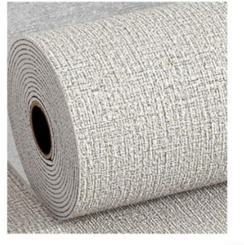 Rouleau de papier peint autocollant imperméable, résistant à l'humidité et réduction du bruit, papier peint isolation thermique, facile à installer, 50 x 300 cm (gris)