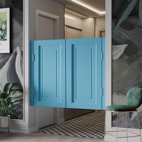 Innenschwingtür mit halber Taille Design für Küche, Geschäft oder Kneipe, inklusive Federscharnieren und Thekenzaun, Dr. Slid Holz-Finish, Butler-Stil, ideal für Eingangs- und Trennbereiche