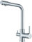 Grifo de cocina de alta presión de 3 vías, de acero inoxidable con monomando, ducha extensible y giratorio 360° y grifo de fregadero para cocinas modernas, cromo