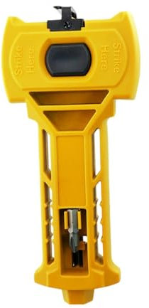 Baoblaze Door Latch Installation Kit Chisel Tool for 1-3/8 or 1-3/4 Thick Doors Professional Multifunctional 16.5x7.9cm Mortise Tool, Yellow