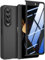 Doeshine Cover per Samsung Galaxy Z Fold 4 Case, [Protezione Dello Schermo in Vetro Temperato Anti-Spia][Anti-Peeping], Thin Slim Fit Custodia Antiurto Protettiva Case per Galaxy Fold 4 (Nero)