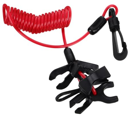 Kisangel Universeller Kill Schalter für Außenbordmotoren mit Sicherheitsleine Langlebiger Not Schalter für Boote für Optimale und Einfache Installation