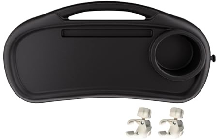 Snack Tray, Stroller Attachment, 14.96x7.87in Cup Holder, Removable Design, Portable Build, Reusable Accessory for Pushchair, Pram, Baby, Home Use, Travel, Outdoor Walking