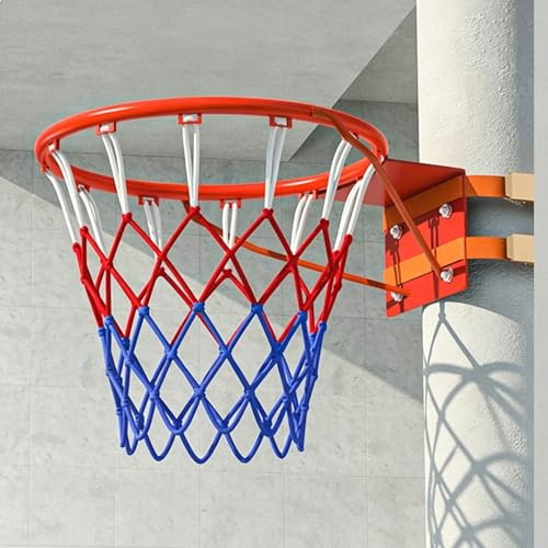Chaoyilian Aro De Baloncesto Montado En La Pared,Canasta Baloncesto Exterior Pared,Repuesto De Borde De Baloncesto,Marcos De Red De Baloncesto Desmontable Portátil,para áRbol/Postes,Adultos
