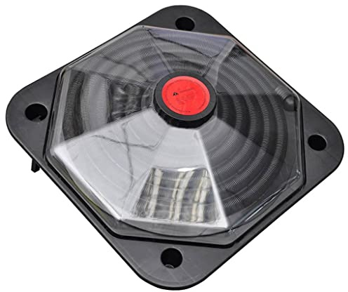 Kaloriko Calefacción solar de piscina de alta eficiencia con 2 paneles de 71,5 x 71,5 cm, 3200 – 3500 l/h de caudal, alfombra solar con válvula de 3 vías, conexión de manguera, para piscina, jacuzzi y