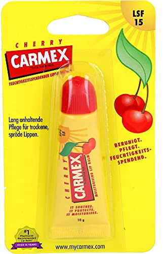 Carmex - Bálsamo labial Cherry LSF 15, 10 g
