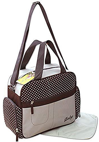 GMMH Baby Kinder Wickeltasche Tasche Reisetasche Rucksack (Beige 1)