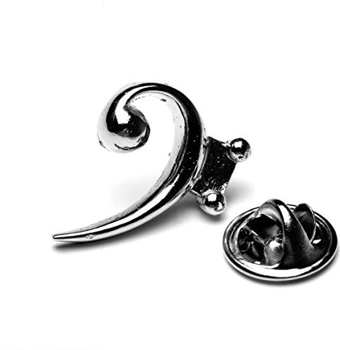 Bassschlüssel Revers Pin Badge