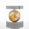 Sienna Glass 50th Wedding Anniversary Friendship Ball – 10cm Handcrafted Golden Glass Ornament with Ribbon – Unique Gift for Golden Anniversary Celebrations