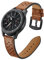 AISPORTS Bracelet en cuir pour montre connectée Samsung Gear S3 de 22 mm - Pour homme et femme - Boucle en métal - Pour Samsung Galaxy Watch 46 mm/Gear S3 Frontier/Classic, marron