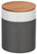 WENKO Aufbewahrungsdose Mod. Malta, 0,95 l, Vorratshaltung, Frischhaltedose mit Bambusdeckel und Silikonring zur luftdichten & aromafrischen Aufbewahrung, aus Keramik, Ø 11 x 15 cm