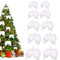 LEZED Engel Flügel Anhänger Weihnachtsbaum Christbaumschmuck Engel Engelsflügel Federn Flügel Weihnachten Schleifen Weihnachtsbaum Federn Hängende Engelsflügel Deko 10 Stück 18cm 16cm 12cm 10cm 8cm