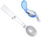 IKAAR Titanium Spork Camping Cutlery Spork Foldable Stainless Steel Spoons Forks with Blue Case for Outdoor Camping and Hiking