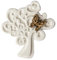 PuntoCasaStore 12 X Gessetto Albero della Vita con Farfalla Legno 3,5x3,8 cm Bomboniere Comunione Matrimonio