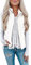 Raphin Westen Damen Teddy-Fleece Warm Mode Damen Daunenjacke Winter Einfarbig Reißverschluss Lose Teddyfell Jacke Damen(Weiß,XXL)
