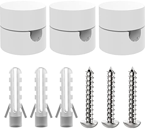OASHISU Decentratore da Soffitto per Cavi Elettrici, Decentratore a Soffitto, Decentratore Lampadario, Gancio da Soffitto o Parete, Decentratore Cavo Elettrico, Fermacavo, CONFEZIONE 3 PEZZI (BIANCO)