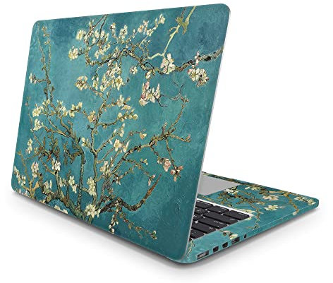 Sticker Master Van Gogh Almond Blossom Windows Protection Decal Full Body Skin (Logo Cut) Compatible With Apple MacBook Pro Air 11 12 13 15 Inch Laptop Sticker MacBook Pro 16inch Touch Bar 2019 A2141