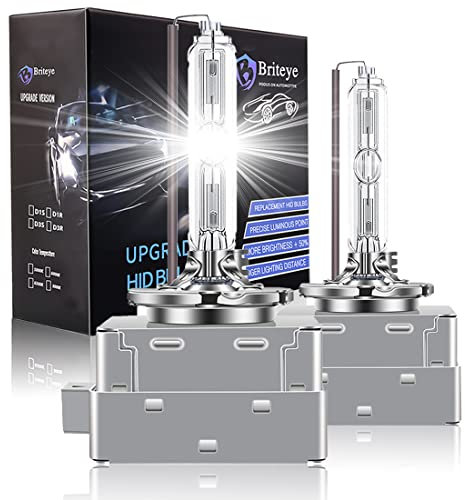 Briteye D1S Xenon Bulbs 35 Watts 6000 Kelvin White Light Full Metal Xenon Headlight Bulbs (2pcs)