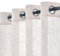 Woaboy Leinen Kruz Gardinen Weiß Vorhänge Wohnzimmer Halbtransparent mit Ösen Stores Gardine Leinenoptik Schlafzimmer Modern Ösenvorhang Schlaufengardinen 2er Set 140x175cm (BxH) Reines Weiß