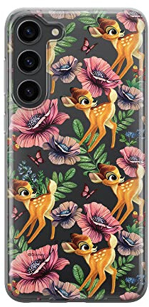 ERT Group Handyhülle für Samsung S23 Original und offiziell Lizenziertes Disney Muster Bambi 015 optimal an die Form des Handy angepasst, teilweise transparent