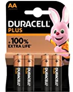 4X Duracell AA Plus Alcalina (1 Blister Da 4 Batterie) 4 Pile Stilo