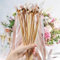 Newtic 30 Stücke Wedding Wands Hochzeit,Spitze Stäbe,Spalier Stehen Hochzeit Ideen,Zauberstäbe Hochzeit Luftschlangen Seidenfeenstab mit Glocke und Holzstäbchen werden für Hochzeiten,Geburtstage