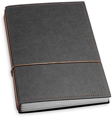 X17-Lehrerkalender/Lehrerplaner A5| 2024-2025, schwarz + braun, vegan! Deutsches Zellulose-Material. Austauschbar: 4 Hefte: Schulkalender 07-12.24 + 01-08.25 + Schülerlisten + linierte Notizen