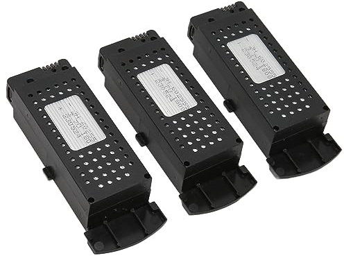 Batterie Lipo 3,7 V 1800 MAh, Batterie de Drone RC pour Drone SG S6 G6 Q6 RC, Batterie au Lithium de Remplacement pour Drone, Compacte et Légère, (3 pièces)