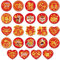 DPKOW 240 Stk 2025 Chinesische Neujahr Etiketten Stickers, Jahr der Schlange Etiketten Aufkleber für Chinesisches Neujahr Geschenkverpackung Scrapbook Umschläge Stickers Chinses New Year