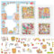 Amabro Cute Cartoon Sticker, 100PCS Kawaii Bear Rabbit Stickers Waterproof Vinyl Sticker Water Bottle Decor Self-Adhesive Decal for Kids Scrapbooking DIY Skateboard Laptop Phone(Blue)