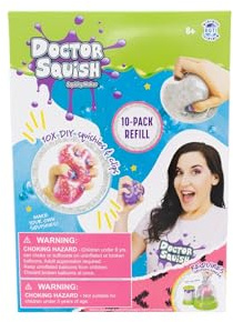 Doctor Squish - Squishy Pack - 10 Confezioni Balloon Refill